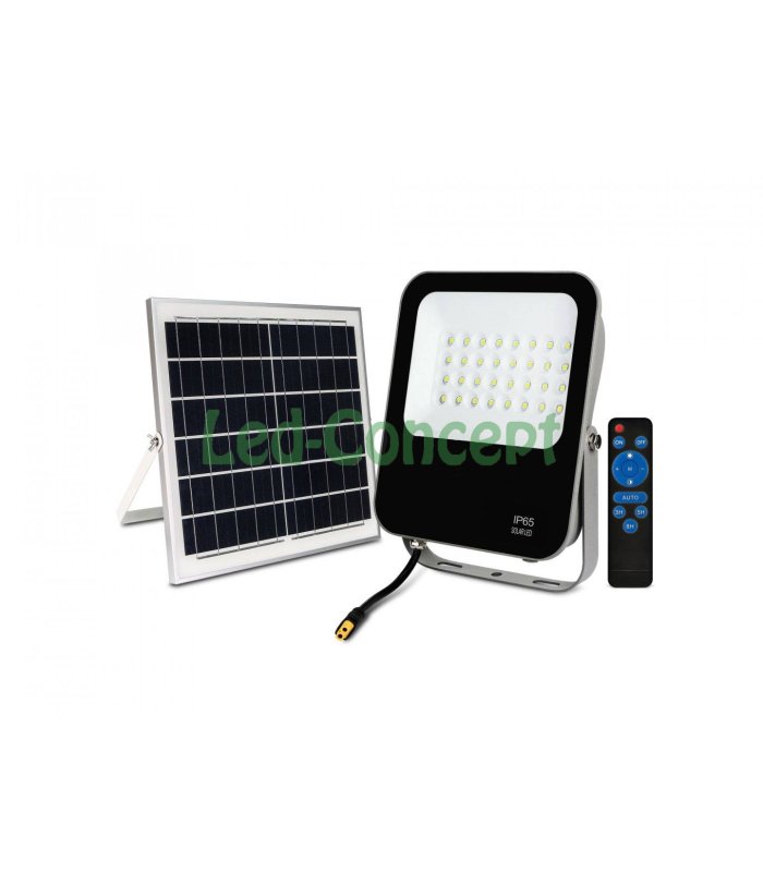 Proiector LED 100W cu Panou Solar si Telecomanda